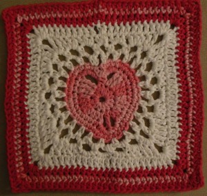 Valentine washcloth 4