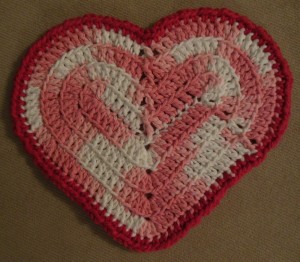 Valentine washcloth 5