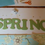 Spring sign - 4 - painted letters