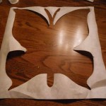 Butterfly canvas - butterfly cutout