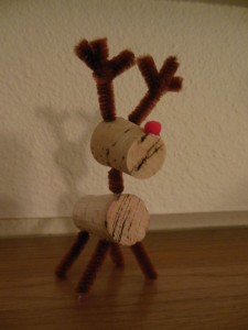 Wine cork reindeer 2