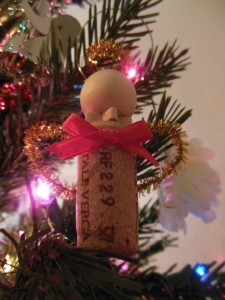 Wine cork angel